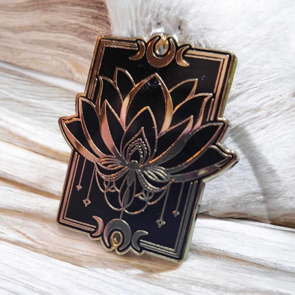 Celestial Lotus Tarot Enamel Pin
